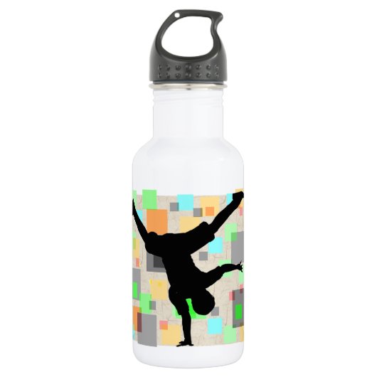 Breakdans 32 oz. waterfles (Voorkant)