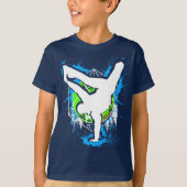 Breakdans - Breakdancer - Break Dansend T-Shirt (Voorkant)