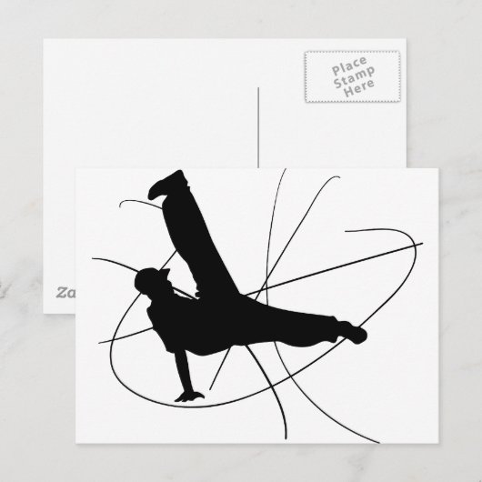 Breakdans Briefkaart (Voorkant / Achterkant)