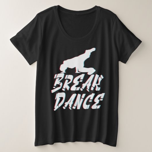 Breakdans Powermove voor Street Dance Breakers Grote Maat T-shirt (Design voorkant)