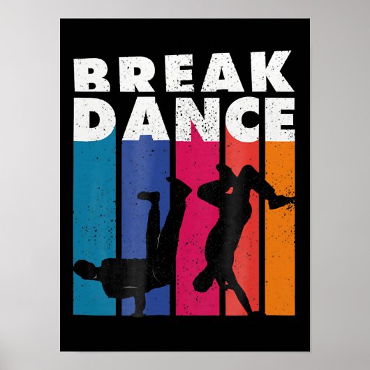 Breakdansen - Breakdans 90s Hip Hop Hiphop Poster (Voorkant)