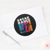 Breakdansen - Breakdans 90s Hip Hop Hiphop Ronde Sticker (Envelop)