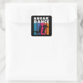 Breakdansen - Breakdans 90s Hip Hop Hiphop Vierkante Sticker (Tas)