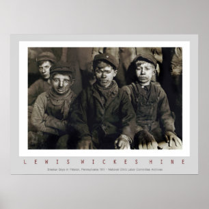 Breaker Boys van Lewis Wickes Hine Poster