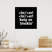 breaker! breaker! ga door // HTML Code Poster (Keuken)