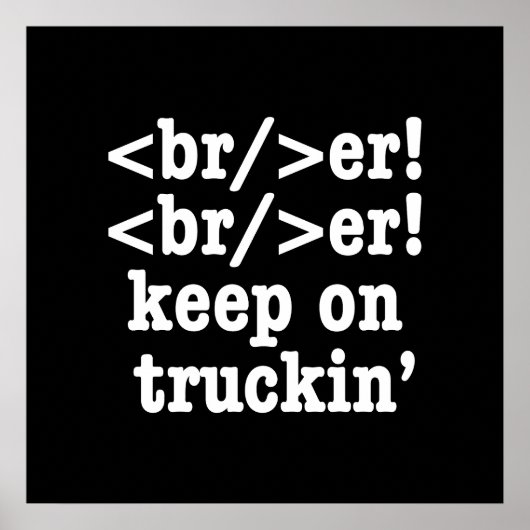 breaker! breaker! ga door // HTML Code Poster (Voorkant)