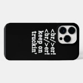 breaker! breaker! ga door met rijden // HTML Code iPhone Hoesje (Achterkant horizontaal)