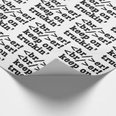 breaker! breaker! Keep on truckin' / HTML-code Cadeaupapier (Hoek)