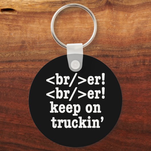 breaker! breaker! Keep on truckin' / HTML-code Sleutelhanger (Achterkant)