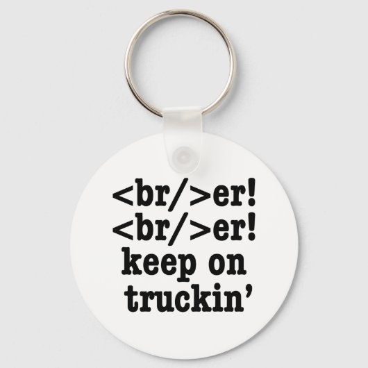 breaker! breaker! Keep on truckin' / HTML-code Sleutelhanger (Achterkant)