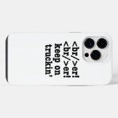 breaker! breaker! rijd door // HTML Code iPhone Hoesje (Achterkant horizontaal)
