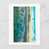 Breakers aan Long Beach, Californië Briefkaart (Voorkant)