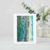 Breakers aan Long Beach, Californië Briefkaart (Staand voorkant)