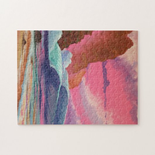 Breakers bij zonsondergang legpuzzel (Horizontaal)