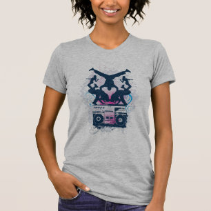 Breakers en boombox, voor dames t-shirt