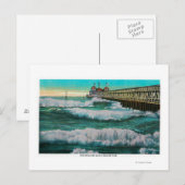 Breakers en plezierbeugelLong Beach, CA Briefkaart (Voorkant / Achterkant)