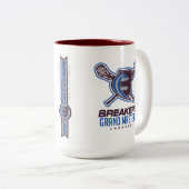 Breakers Lax - 2017 GM-Mok Tweekleurige Koffiemok (Voorkant rechts)