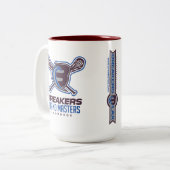 Breakers Lax - 2017 GM-Mok Tweekleurige Koffiemok (Voorkant links)