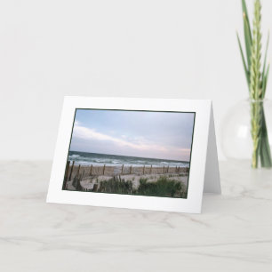 "Breakers met bruin omheining" blanco Wenskaart Kaart