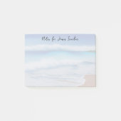 Breakers op een zandstrand post-it® notes (Voorkant)