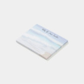 Breakers op een zandstrand post-it® notes (Schuin)