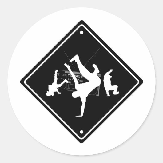 Breakers Spot Ronde Sticker (Voorkant)