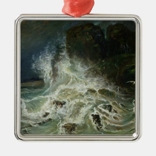 Breakers van Granville Point in het Kanaal Metalen Ornament (Voorkant)