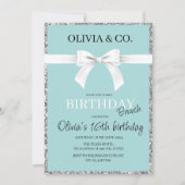 Breakfast at Tiffany's Birthday brunch invitation (Voorkant)