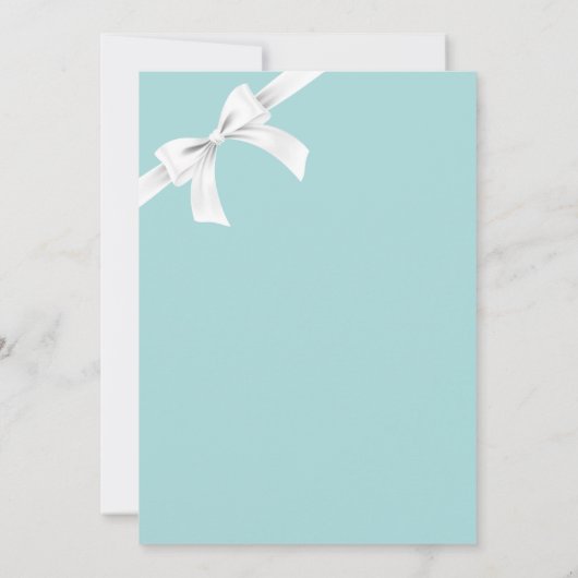 Breakfast at Tiffany's Birthday brunch invitation (Achterkant)