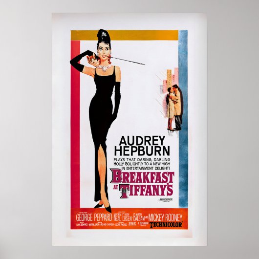 Breakfast At Tiffany's Movie Poster Restored (Voorkant)