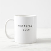 Breakfast beer Funny Cute Trendy Quote Mok (Links)