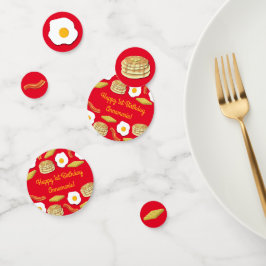 Breakfast Brunch Birthday Party Kinder Confetti