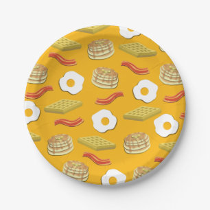 Breakfast Brunch Birthday Party Kinder Cute Papieren Bordje