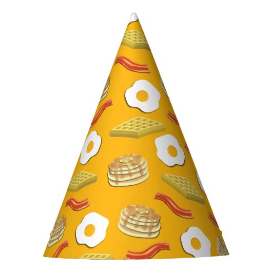 Breakfast Brunch Birthday Party Kinder Feesthoedjes (Voorkant)