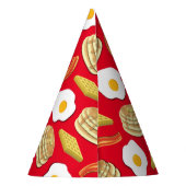 Breakfast Brunch Birthday Party Kinder Feesthoedjes (Achterkant)