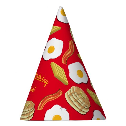 Breakfast Brunch Birthday Party Kinder Feesthoedjes (Rechts)