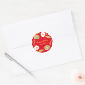 Breakfast Brunch Birthday Party Kinder Ronde Sticker (Envelop)