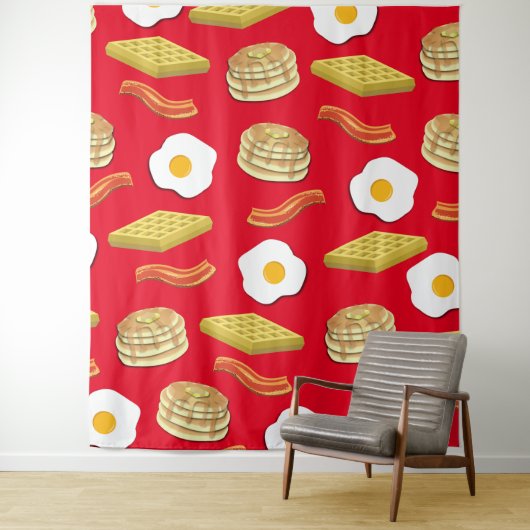 Breakfast Brunch Birthday Party Kinder Wandkleed (In situ)