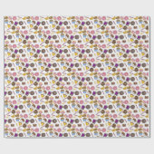 Breakfast Brunch Food Bagel Donut Toast Eggs Bacon Cadeaupapier (Vlak)