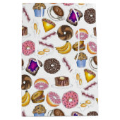 Breakfast Brunch Food Bagel Donut Toast Eggs Bacon Medium Cadeauzakje (Voorkant)