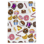 Breakfast Brunch Food Bagel Donut Toast Eggs Bacon Medium Cadeauzakje (Achterkant)