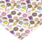 Breakfast Brunch Food Bagel Donut Toast Eggs Bacon Tafelkleed (Gekanteld)