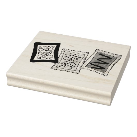 Breakfast Brunch Toaster Pastry Pastries Junk Food Rubberstempel (Stempel)