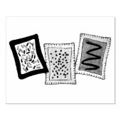 Breakfast Brunch Toaster Pastry Pastries Junk Food Rubberstempel (Afrduk)