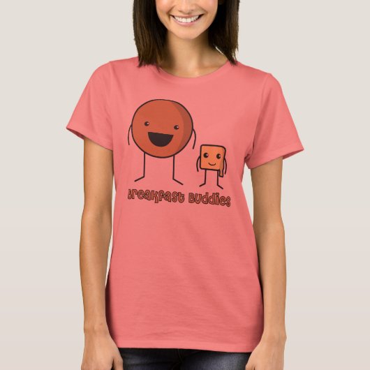 Breakfast Buddies Ringer T-shirt (Voorkant)