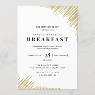 Breakfast Business voor jaarlijkse beleggers Kaart