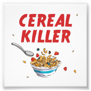 Breakfast Cereal Killer Foto Afdruk