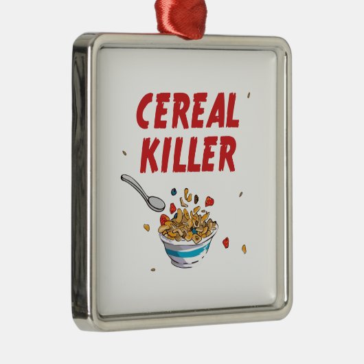 Breakfast Cereal Killer Metalen Ornament (Rechts)