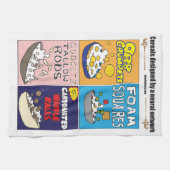 Breakfast cereals by AI Weirdness - Kitchen Towels Theedoek (Horizontaal)