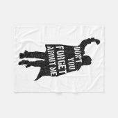 Breakfast Club Don't You Forget About Me Silhouett Fleece Deken (Voorkant (Horizontaal))